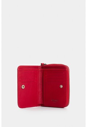Billetera De Cuero Para Mujer Moon Billetera De Cuero Para Mujer Moon Rojo VÉLEZ