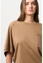 Camiseta Ópalo Para Mujer Manga Ranglan Camiseta Ópalo Para Mujer Manga Ranglan Miel M VÉLEZ de Vélez