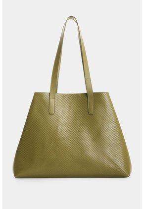 Shopping En Cuero Para Mujer Waira Shopping En Cuero Para Mujer Waira Verde Oliva VÉLEZ