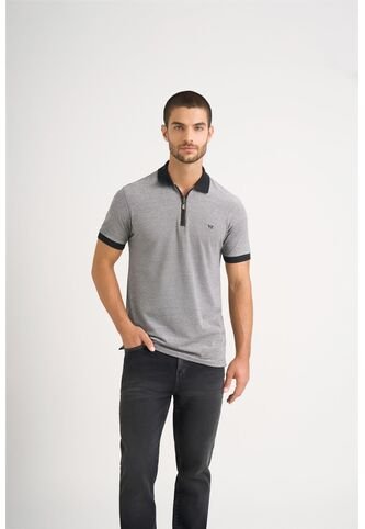 Polo Casual Algodón Para Hombre Cremallera Polo Casual Algodón Para Hombre Cremallera Negro M VÉLEZ Vélez