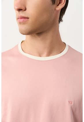 Camiseta En Algodón Para Hombre Luma Camiseta En Algodón Para Hombre Luma Rosado XXL VÉLEZ