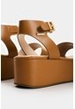 Sandalia Plataforma De Cuero Para Mujer Soren Sandalia Plataforma De Cuero Para Mujer Soren Miel 39 VÉLEZ de Vélez
