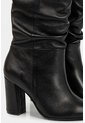 Botas Tacón Caña Alta Kaskai De Cuero Para Mujer Horma En Punta Negro Botas Tacón Caña Alta Kaskai De Cuero Para Mujer Horma En Punta Negro 36 VÉLEZ de Vélez