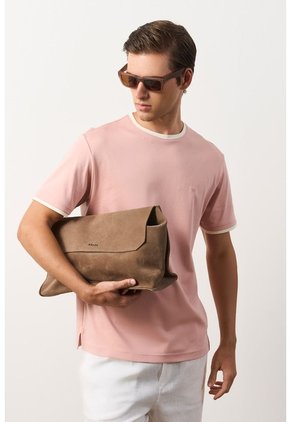 Camiseta En Algodón Para Hombre Luma Camiseta En Algodón Para Hombre Luma Rosado XXL VÉLEZ
