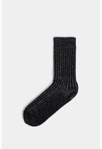 Calcetines Largos Sendero Para Mujer Acanalados Calcetines Largos Sendero Para Mujer Acanalados Negro XS VÉLEZ Vélez