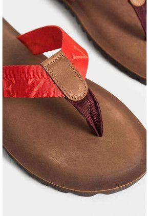 Sandalias Hydra Para Hombre En Cuero Por Reata Contraste De Color Sandalias Hydra Para Hombre En Cuero Por Reata Contraste De Color Naranja 38 Vélez