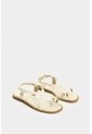 Sandalia Plana De Cuero Para Mujer Kira Sandalia Plana De Cuero Para Mujer Kira Beige 34 VÉLEZ de Vélez