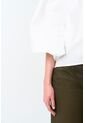 Camisa Maga Larga Silueta Globo Para Mujer Cleo Camisa Maga Larga Silueta Globo Para Mujer Cleo Crema M VÉLEZ de Vélez