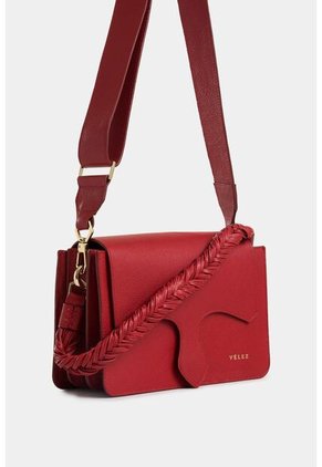 Bowling Maxi Garniel De Cuero Para Mujer Manija Trenzada Bowling Maxi Garniel De Cuero Para Mujer Manija Trenzada Rojo VÉLEZ