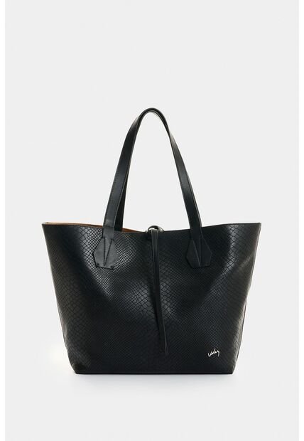 Shopping Doble Faz De Cuero Para Mujer Luca 2 Shopping Doble Faz De Cuero Para Mujer Luca 2 Negro VÉLEZ