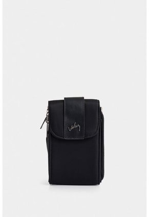 Manos Libres Astra En Lona Para Mujer Detalle Cuero Manos Libres Astra En Lona Para Mujer Detalle Cuero Negro VÉLEZ