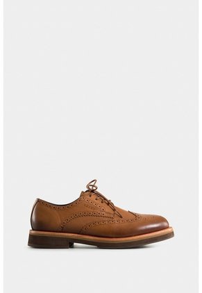 Zapatos Cordón Brogue De Cuero Para Hombre Cortes Tradicionales Zapatos Cordón Brogue De Cuero Para Hombre Cortes Tradicionales Miel 46 VÉLEZ