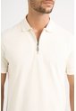 Polo Casual Algodón Para Hombre Cremallera Polo Casual Algodón Para Hombre Cremallera Crema XL VÉLEZ de Vélez