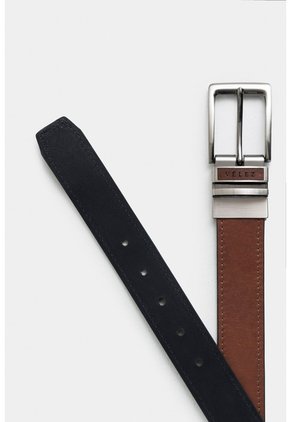 Cinturón Doble Faz De Cuero Para Hombre Doble Pasador Cinturón Doble Faz De Cuero Para Hombre Doble Pasador Miel 44 VÉLEZ