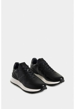 Tenis Cooper 3 De Cuero Para Hombre Spoiler En Contraste Tenis Cooper 3 De Cuero Para Hombre Spoiler En Contraste Negro 40 VÉLEZ