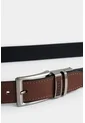 Cinturón Doble Faz De Cuero Para Hombre Doble Pasador Cinturón Doble Faz De Cuero Para Hombre Doble Pasador Miel 44 VÉLEZ de Vélez