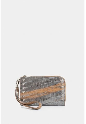 Billetera Holy De Cuero Folia Para Mujer Taches Billetera Holy De Cuero Folia Para Mujer Taches Plata VÉLEZ Vélez