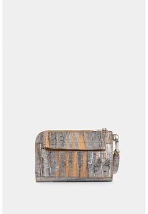 Billetera Holy De Cuero Folia Para Mujer Taches Billetera Holy De Cuero Folia Para Mujer Taches Plata VÉLEZ