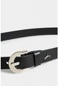 Cinturón Unifaz De Cuero Abatanado Para Mujer Con Puntera Hexagonal Cinturón Unifaz De Cuero Abatanado Para Mujer Con Puntera Hexagonal Negro S VÉLEZ de Vélez