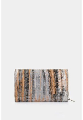 Billetera Palma De Cuero Para Mujer Detalle Taches Billetera Palma De Cuero Para Mujer Detalle Taches Plata VÉLEZ