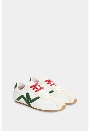 Tenis En Cuero Para Mujer Blooms Tenis En Cuero Para Mujer Blooms Blanco 40 VÉLEZ