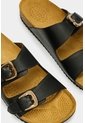 Sandalia Plana Pilos De Cuero Para Mujer Suela Corcho Sandalia Plana Pilos De Cuero Para Mujer Suela Corcho Negro 38 VÉLEZ de Vélez