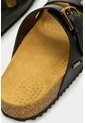 Sandalia Plana Pilos De Cuero Para Mujer Suela Corcho Sandalia Plana Pilos De Cuero Para Mujer Suela Corcho Negro 38 VÉLEZ de Vélez