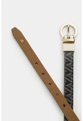 Cinturón Doble Faz De Cuero Para Mujer Monogram Cinturón Doble Faz De Cuero Para Mujer Monogram Negro L VÉLEZ