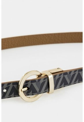 Cinturón Doble Faz De Cuero Para Mujer Monogram Cinturón Doble Faz De Cuero Para Mujer Monogram Negro L VÉLEZ