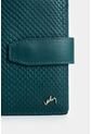Billetera De Cuero Grabado Para Mujer Aria Billetera De Cuero Grabado Para Mujer Aria Agua Marina VÉLEZ de Vélez