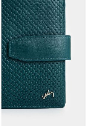 Billetera De Cuero Grabado Para Mujer Aria Billetera De Cuero Grabado Para Mujer Aria Agua Marina VÉLEZ