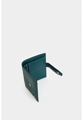 Billetera De Cuero Grabado Para Mujer Aria Billetera De Cuero Grabado Para Mujer Aria Agua Marina VÉLEZ