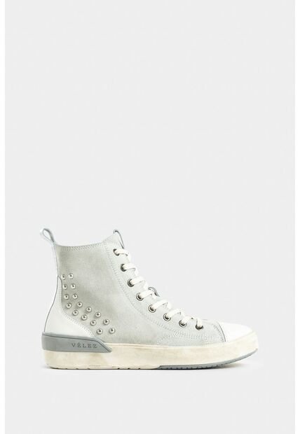 Tenis Bota En Cuero Gamuza Para Mujer Paraíso Tenis Bota En Cuero Gamuza Para Mujer Paraíso Blanco 41 VÉLEZ