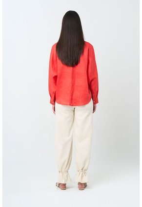 Camisa Peonia Para Mujer Manga Murciélago Camisa Peonia Para Mujer Manga Murciélago Coral L VÉLEZ