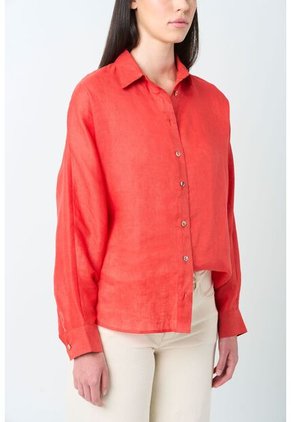 Camisa Peonia Para Mujer Manga Murciélago Camisa Peonia Para Mujer Manga Murciélago Coral L VÉLEZ