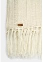 Bufanda Tejida Con Lurex Y Flecos Para Mujer Tika Bufanda Tejida Con Lurex Y Flecos Para Mujer Tika Crema XS VÉLEZ de Vélez