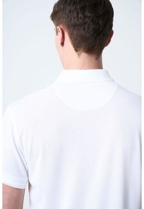 Polo Lucca Manga Corta Para Hombre Texturizada Polo Lucca Manga Corta Para Hombre Texturizada Blanco L VÉLEZ