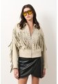Chaqueta Trucker De Gamuza Con Flecos Para Mujer Dakota Chaqueta Trucker De Gamuza Con Flecos Para Mujer Dakota Arena XL VÉLEZ de Vélez