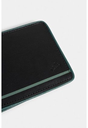 Billetera Cumbal De Cuero Para Hombre Detalles En Contraste Billetera Cumbal De Cuero Para Hombre Detalles En Contraste Negro Vélez