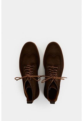 Botas Silene De Cuero Gamuzado Para Hombre Silueta Formal Botas Silene De Cuero Gamuzado Para Hombre Silueta Formal Cafe 41 VÉLEZ