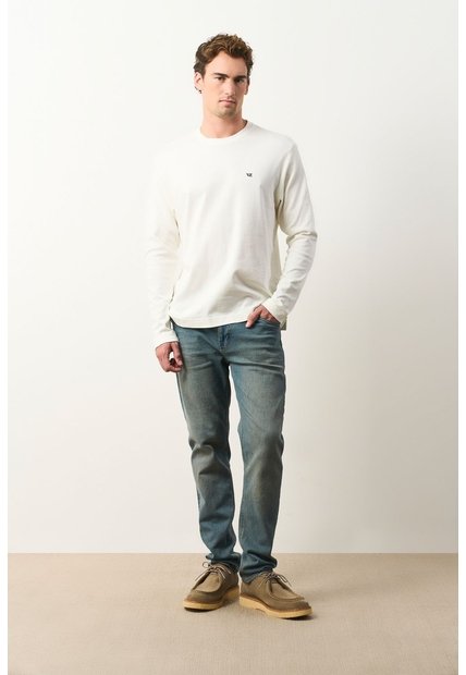 Camiseta Tejida Manga Larga Para Hombre Sabina Camiseta Tejida Manga Larga Para Hombre Sabina Blanco L VÉLEZ