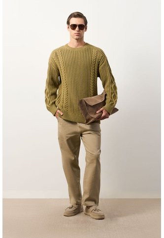 Sweater Tejido Para Hombre Raices Sweater Tejido Para Hombre Raices Verde Oliva S VÉLEZ Vélez