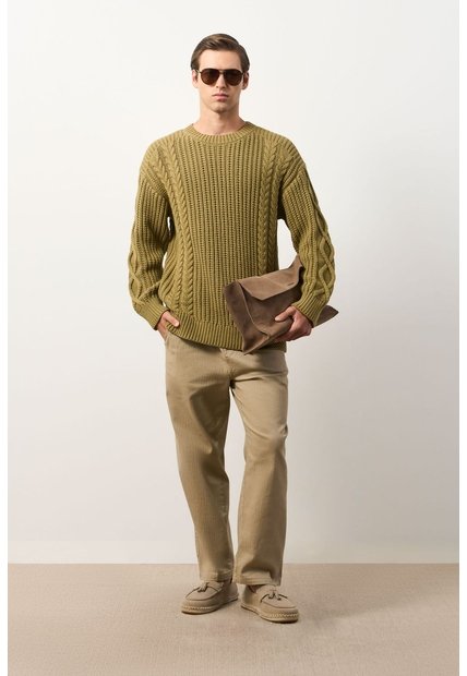 Sweater Tejido Para Hombre Raices Sweater Tejido Para Hombre Raices Verde Oliva S VÉLEZ