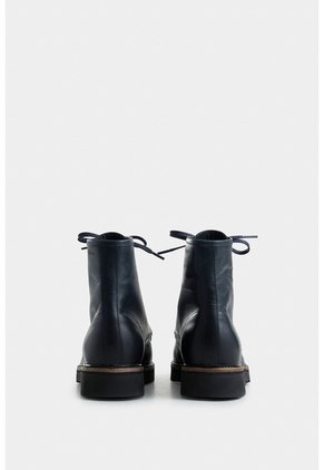 Bota Luster De Cuero Para Hombre Efecto Envejecido Bota Luster De Cuero Para Hombre Efecto Envejecido Azul Oscuro 43 VÉLEZ