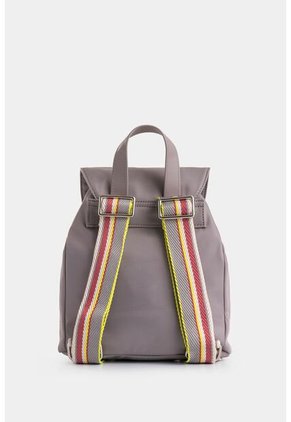 Morral Elora En Lona Y Cuero Para Mujer Detalle Contraste Morral Elora En Lona Y Cuero Para Mujer Detalle Contraste Gris VÉLEZ