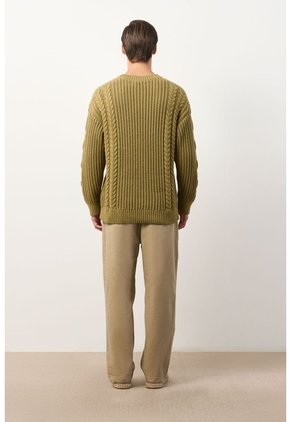 Sweater Tejido Para Hombre Raices Sweater Tejido Para Hombre Raices Verde Oliva S VÉLEZ