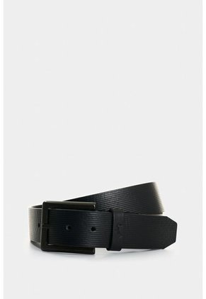 Cinturón Unifaz Vértice De Cuero Para Hombre Diseño Rayas Cinturón Unifaz Vértice De Cuero Para Hombre Diseño Rayas Negro 34 VÉLEZ