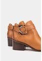 Botines Tacón De Cuero Hebilla Botines Tacón De Cuero Hebilla Miel 37 VÉLEZ de Vélez