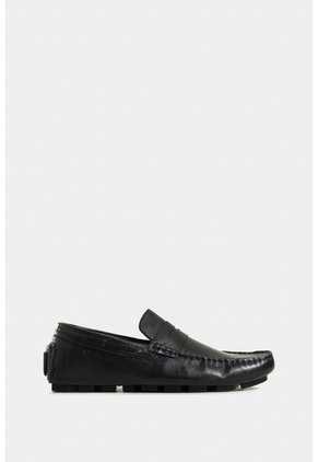 Mocasines Oporto De Cuero Para Hombre Efecto Tamponado Mocasines Oporto De Cuero Para Hombre Efecto Tamponado Negro 40 VÉLEZ
