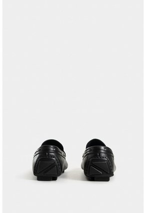 Mocasines Oporto De Cuero Para Hombre Efecto Tamponado Mocasines Oporto De Cuero Para Hombre Efecto Tamponado Negro 40 VÉLEZ
